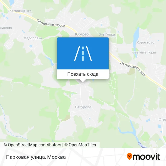 Карта Парковая улица