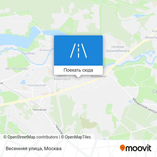 Карта Весенняя улица