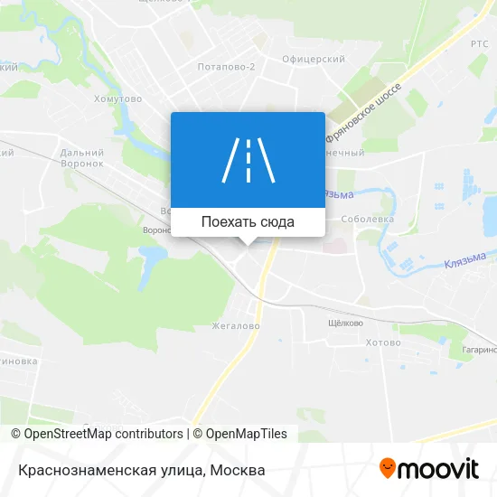 Карта Краснознаменская улица