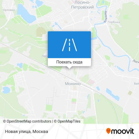 Карта Новая улица