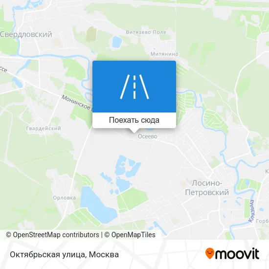 Карта Октябрьская улица