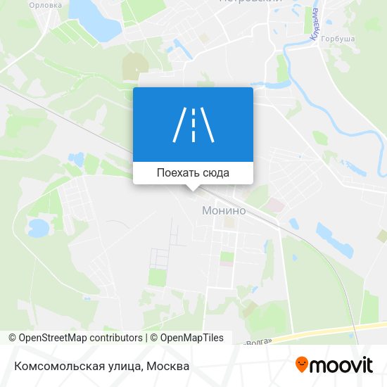 Карта Комсомольская улица