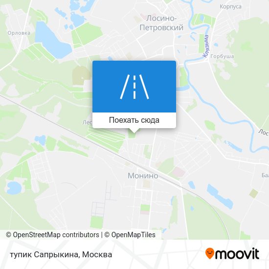 Карта тупик Сапрыкина