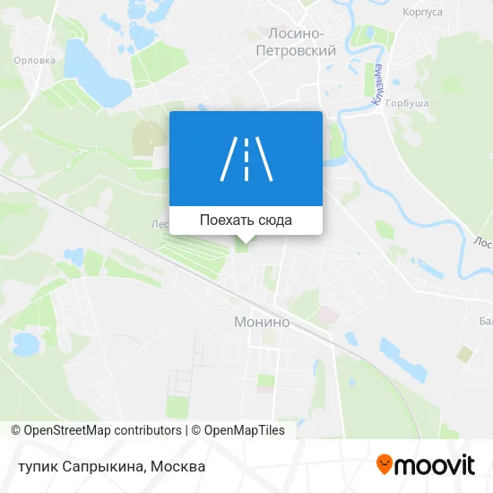 Карта тупик Сапрыкина