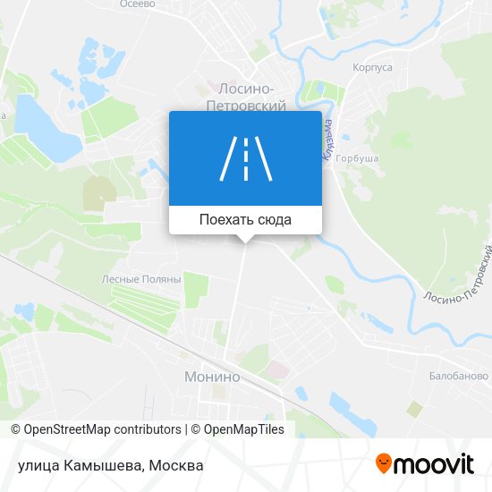 Карта улица Камышева