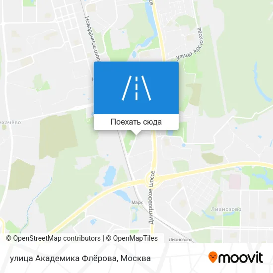Карта улица Академика Флёрова