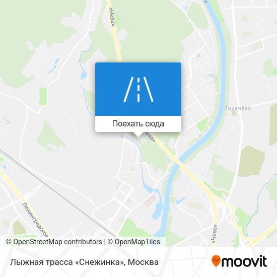 Карта Лыжная трасса «Снежинка»