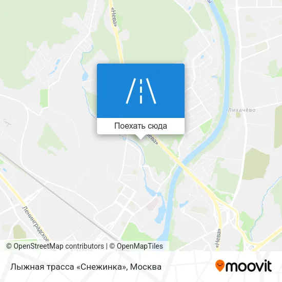 Карта Лыжная трасса «Снежинка»