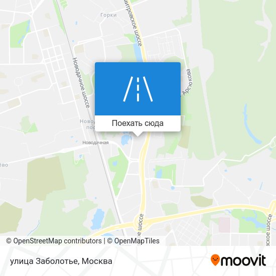 Карта улица Заболотье