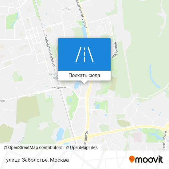 Карта улица Заболотье