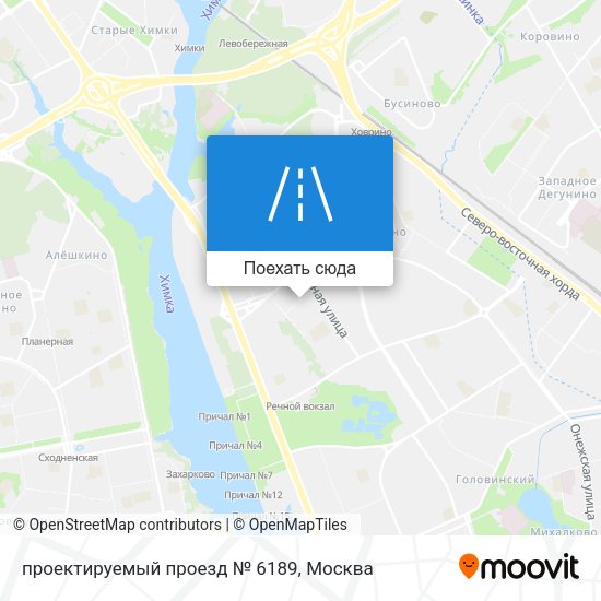 Карта проектируемый проезд № 6189