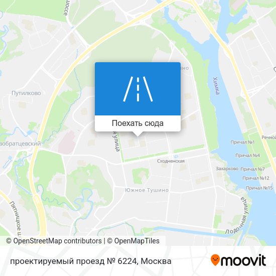 Карта проектируемый проезд № 6224