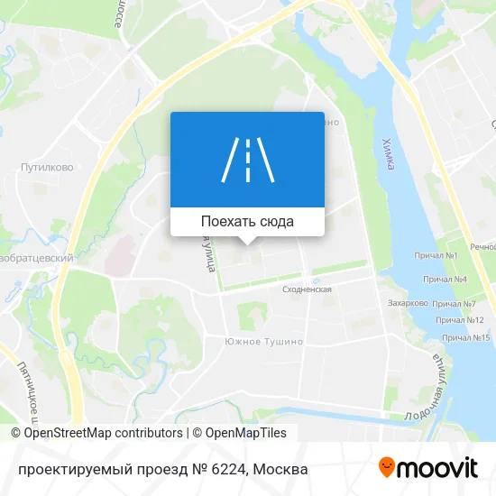 Карта проектируемый проезд № 6224