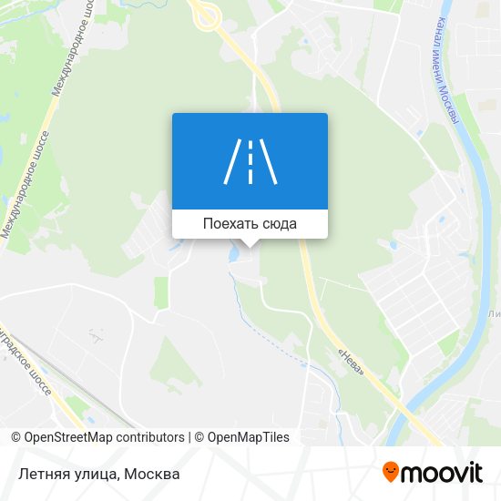Карта Летняя улица