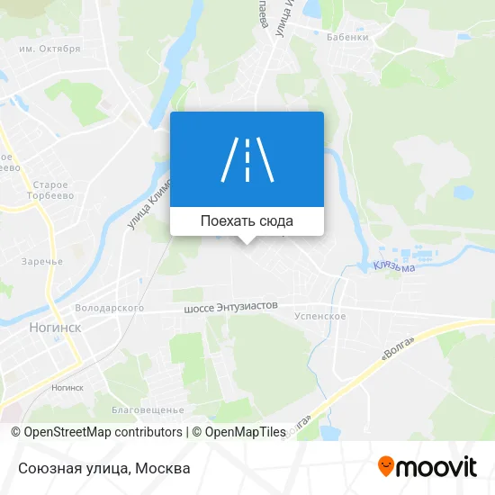 Карта Союзная улица