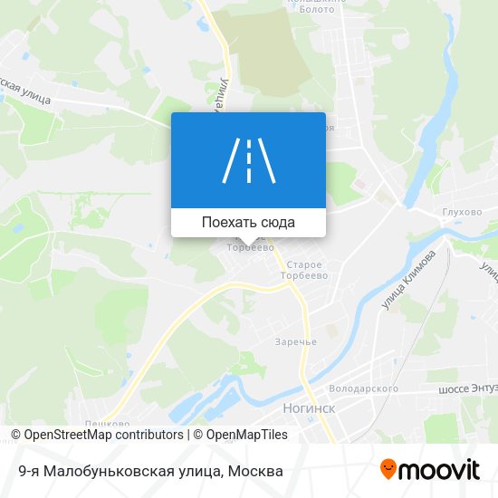 Карта 9-я Малобуньковская улица