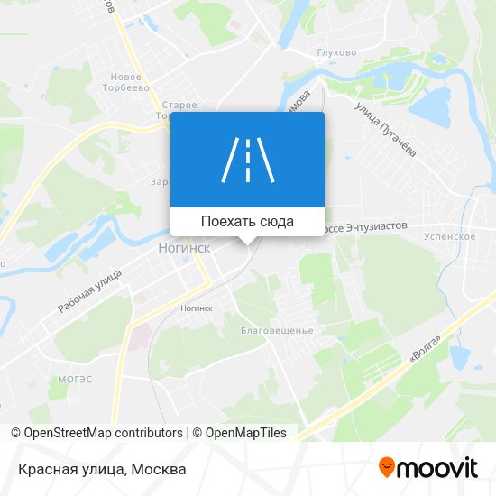 Карта Красная улица