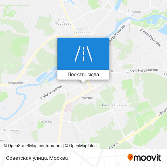 Карта Советская улица