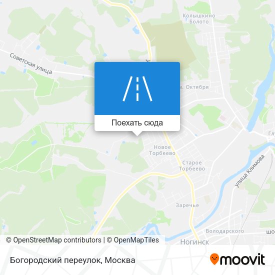 Карта Богородский переулок