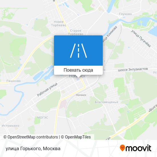 Карта улица Горького