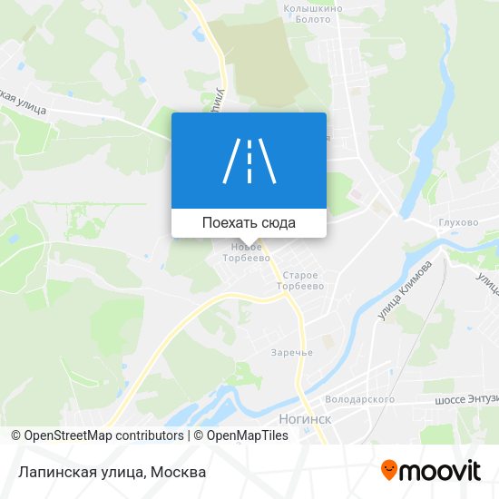 Карта Лапинская улица