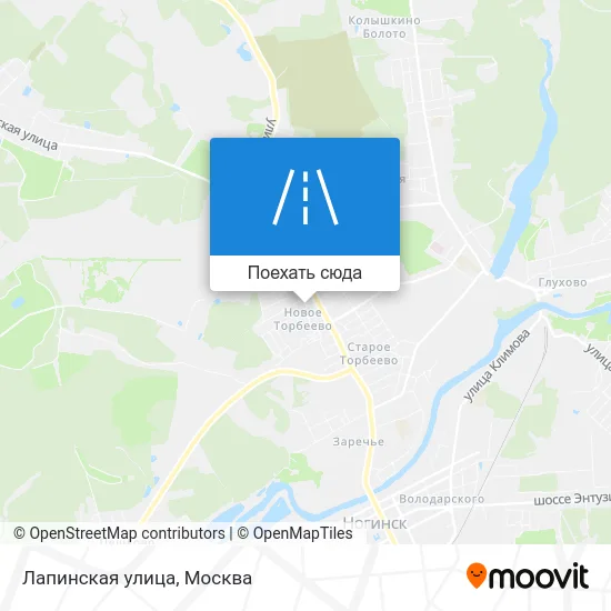 Карта Лапинская улица