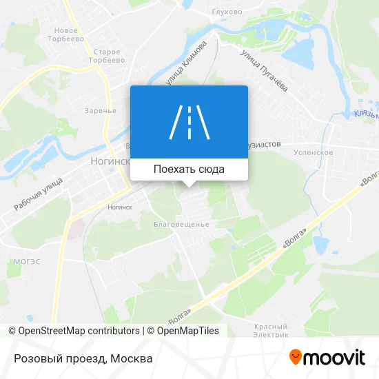 Карта Розовый проезд