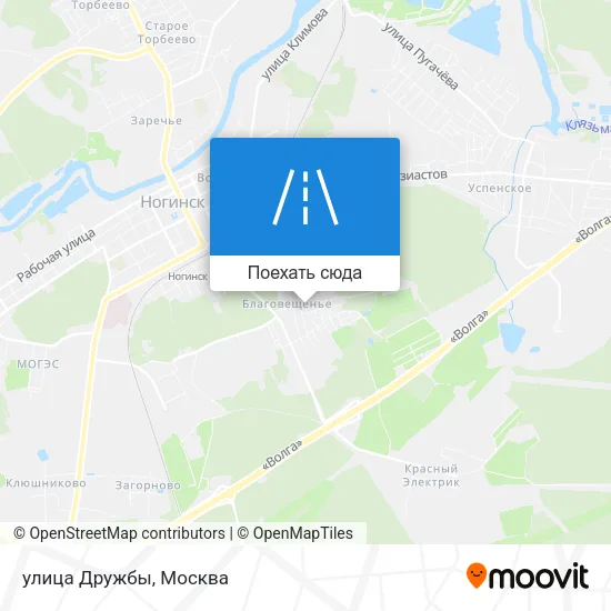 Карта улица Дружбы
