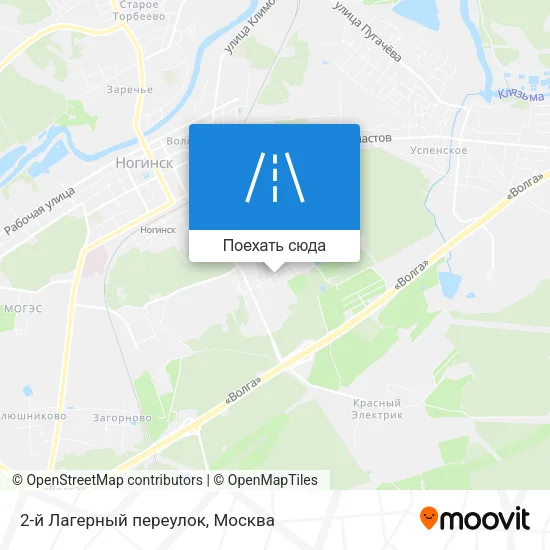 Карта 2-й Лагерный переулок