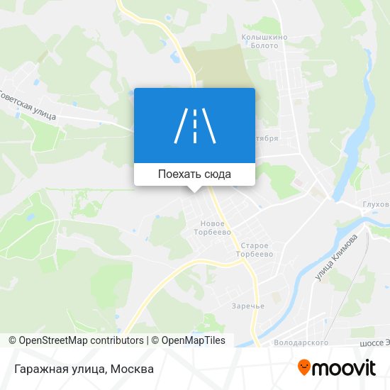 Карта Гаражная улица