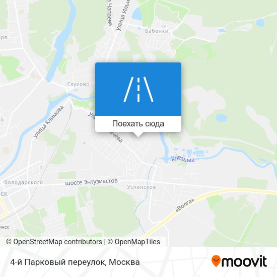 Карта 4-й Парковый переулок