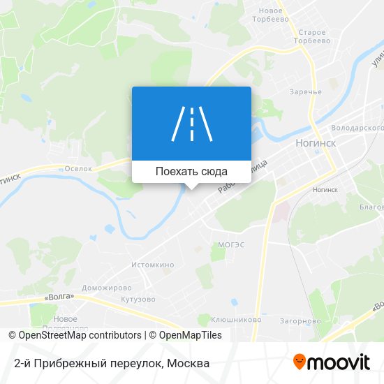 Карта 2-й Прибрежный переулок
