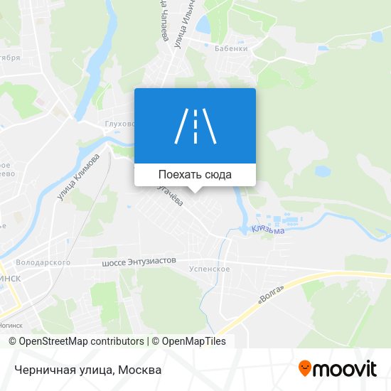 Карта Черничная улица