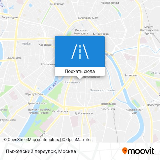 Карта Пыжёвский переулок