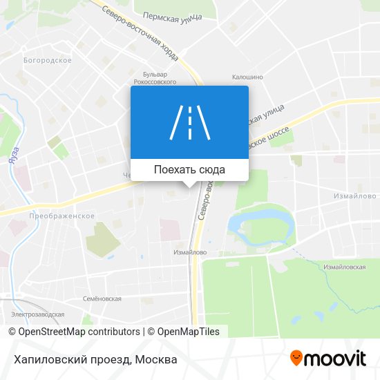 Карта Хапиловский проезд