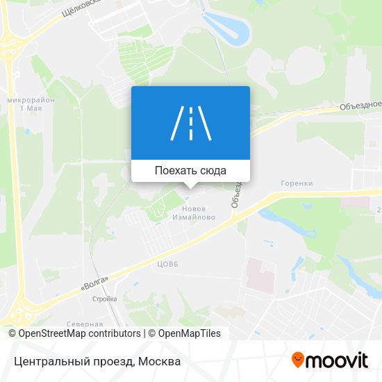 Карта Центральный проезд