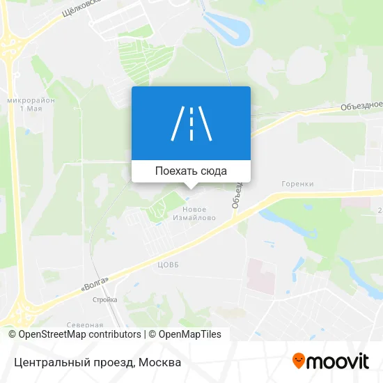 Карта Центральный проезд