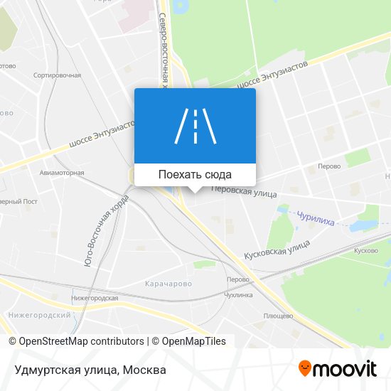 Карта Удмуртская улица