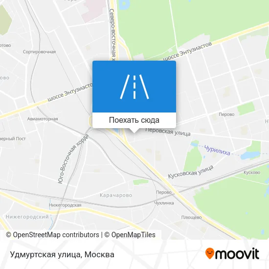 Карта Удмуртская улица