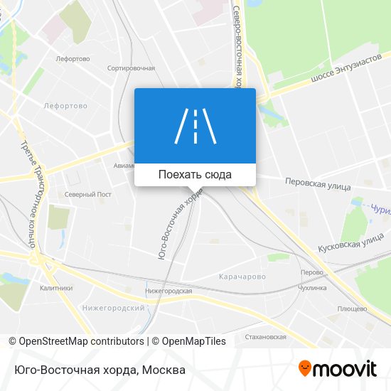 Карта Юго-Восточная хорда