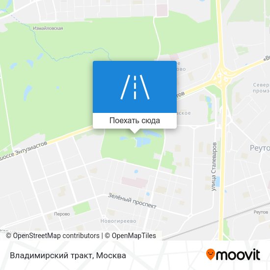 Карта Владимирский тракт