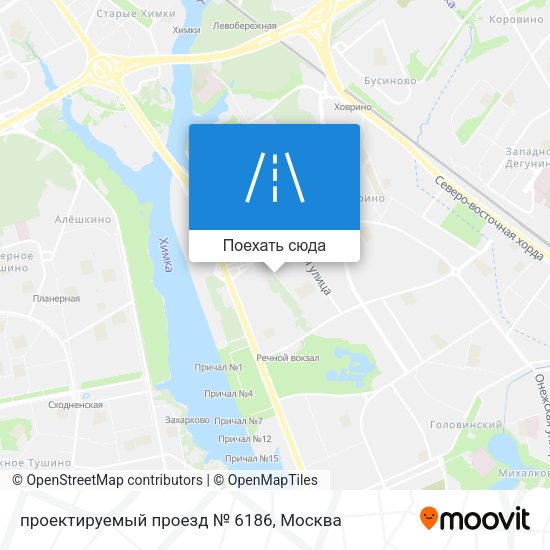 Карта проектируемый проезд № 6186