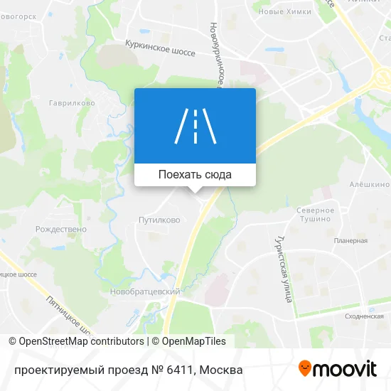 Карта проектируемый проезд № 6411