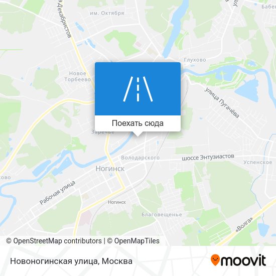 Карта Новоногинская улица
