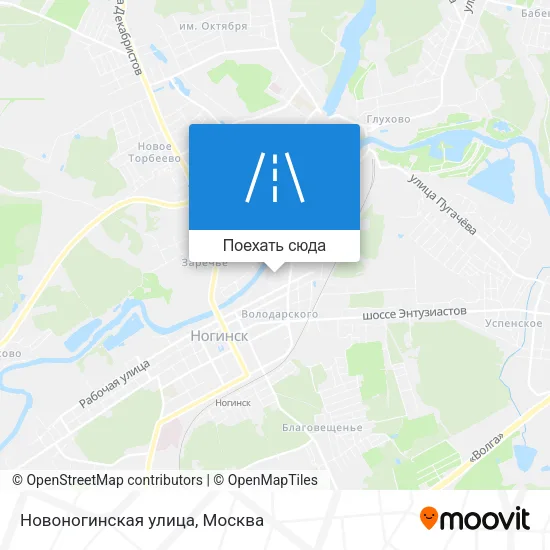Карта Новоногинская улица