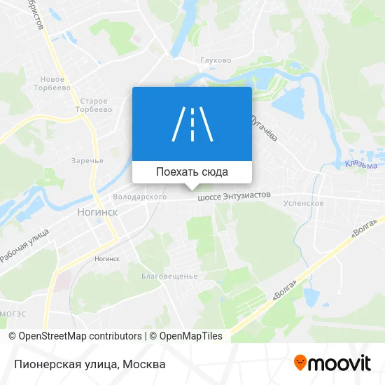 Карта Пионерская улица