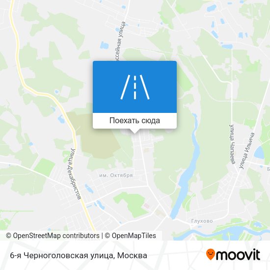 Карта 6-я Черноголовская улица