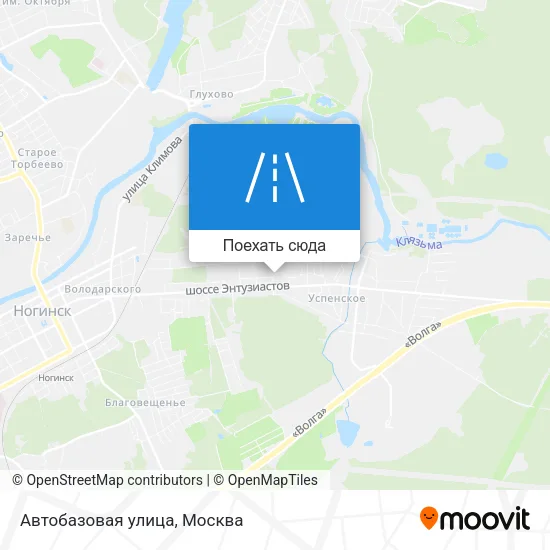 Карта Автобазовая улица