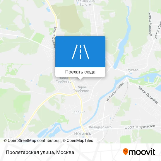 Карта Пролетарская улица