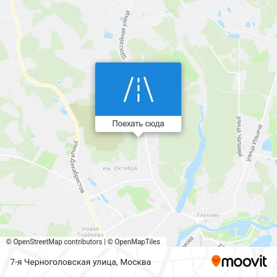 Карта 7-я Черноголовская улица